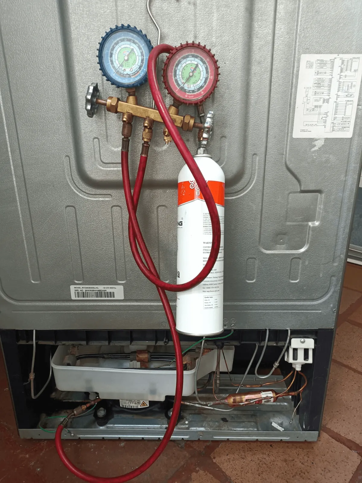 Carga de gas elec