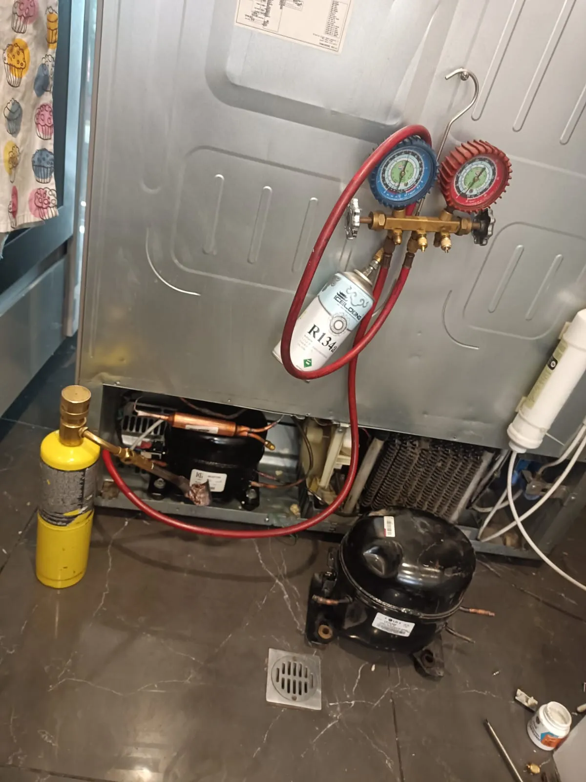 Carga de gas samsung